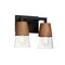 Maxim Lighting Carpenter 2-Light Bath Vanity, Walnut/Black 21622CLWNBK - alternate 1